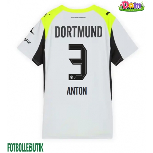 Borussia Dortmund Waldemar Anton #3 Bortatröja Kvinnor 2025-26 Kortärmad